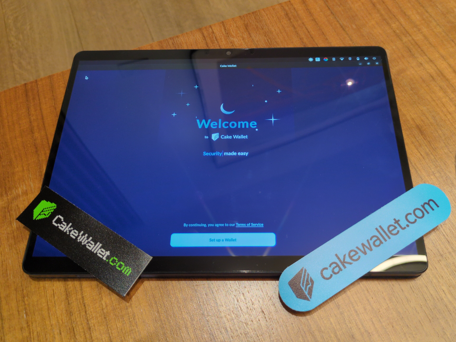 Cake Wallet Launchpad Pro Tablet