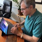 John Kiriakou using PrivacySafe Launchpad Pro tablet