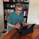 John Kiriakou using PrivacySafe Launchpad Pro tablet
