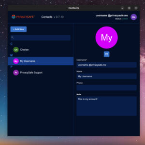PrivacySafe Contacts App