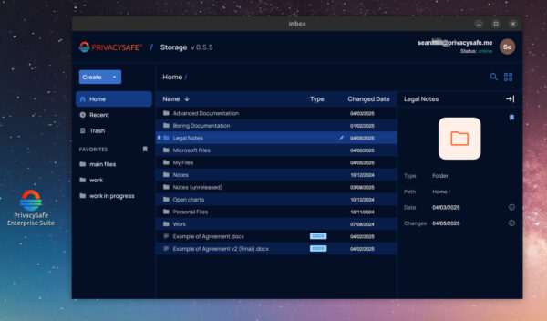 PrivacySafe Storage App